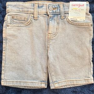 NWT Cat & Jack Light Wash Denim Kids Shorts - Light Blue